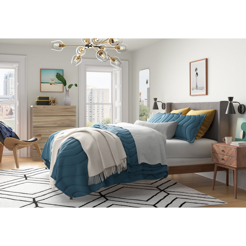 Mercury Row® Ellerman Upholstered Bed & Reviews Wayfair
